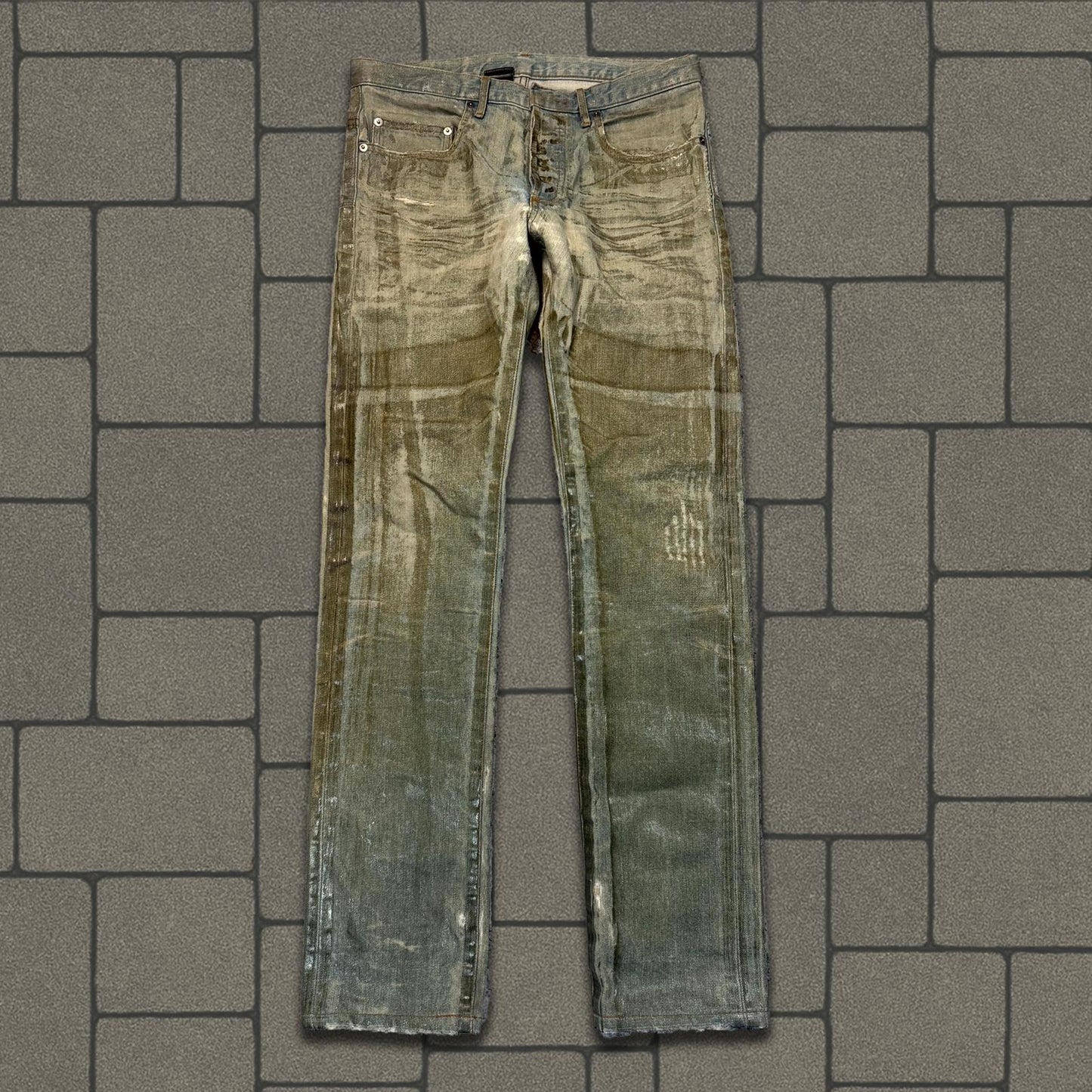 SS04 Dior Homme Waxed Bleu Clair Denim