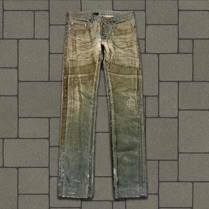 SS04 Dior Homme Waxed Bleu Clair Denim