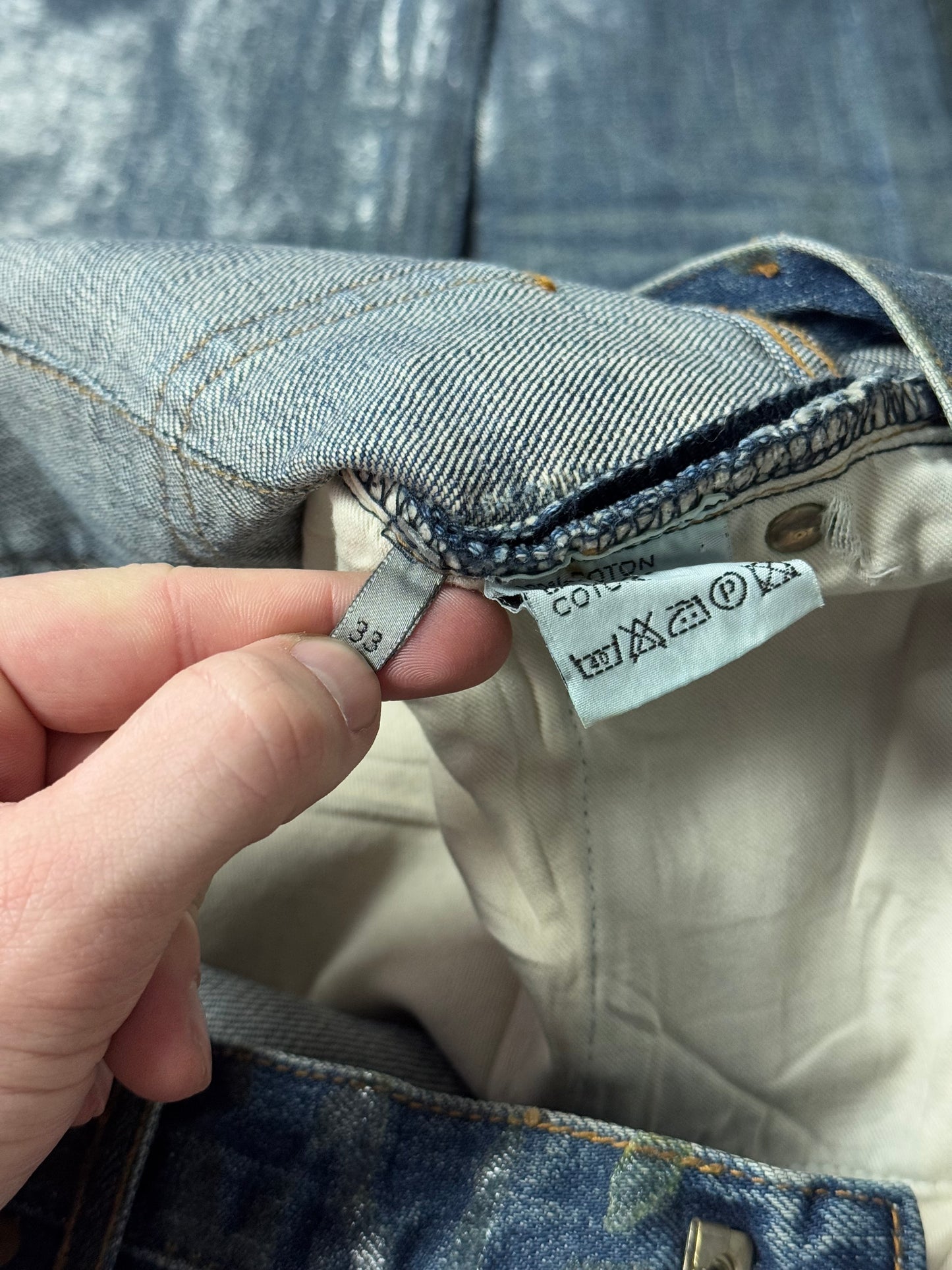 AW03 Dior Homme Blue Luster Denim