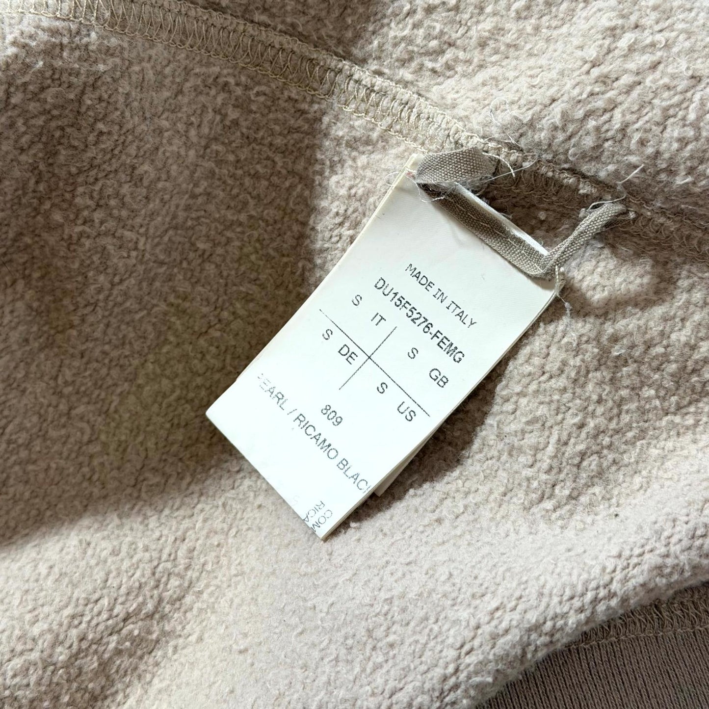 FW15 Rick Owens Stitched Jason Hoodie