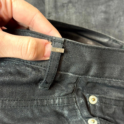 AW07 Dior Homme Light Wax Coated Denim