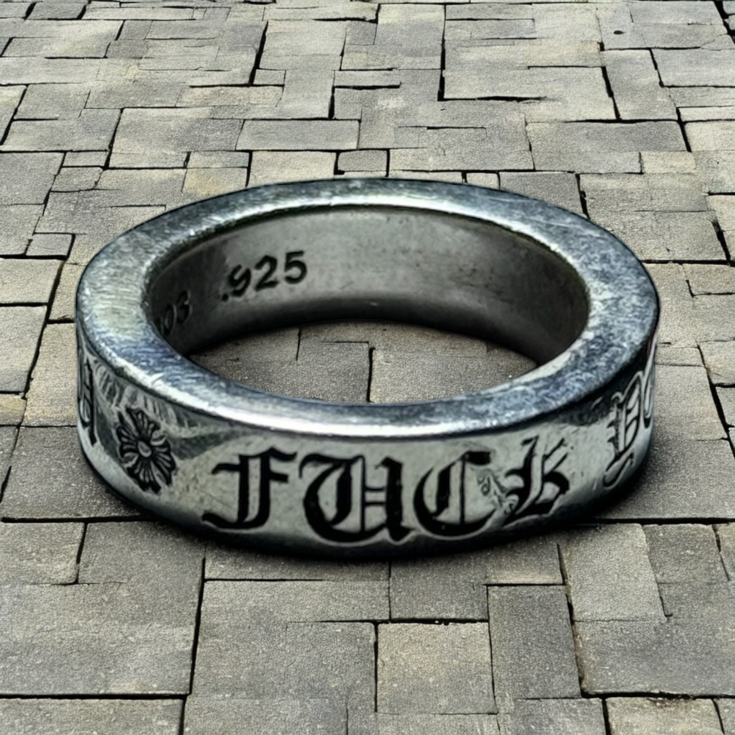 Chrome Hearts 6mm “Fuck You” Ring