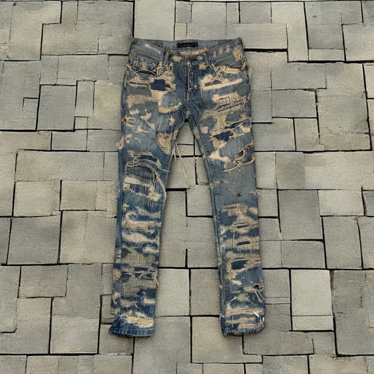 AW05 Undercover “Arts & Crafts” 85 Blue Boro Denim