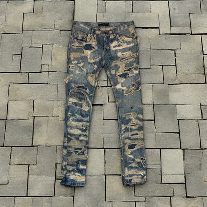 AW05 Undercover “Arts & Crafts” 85 Blue Boro Denim