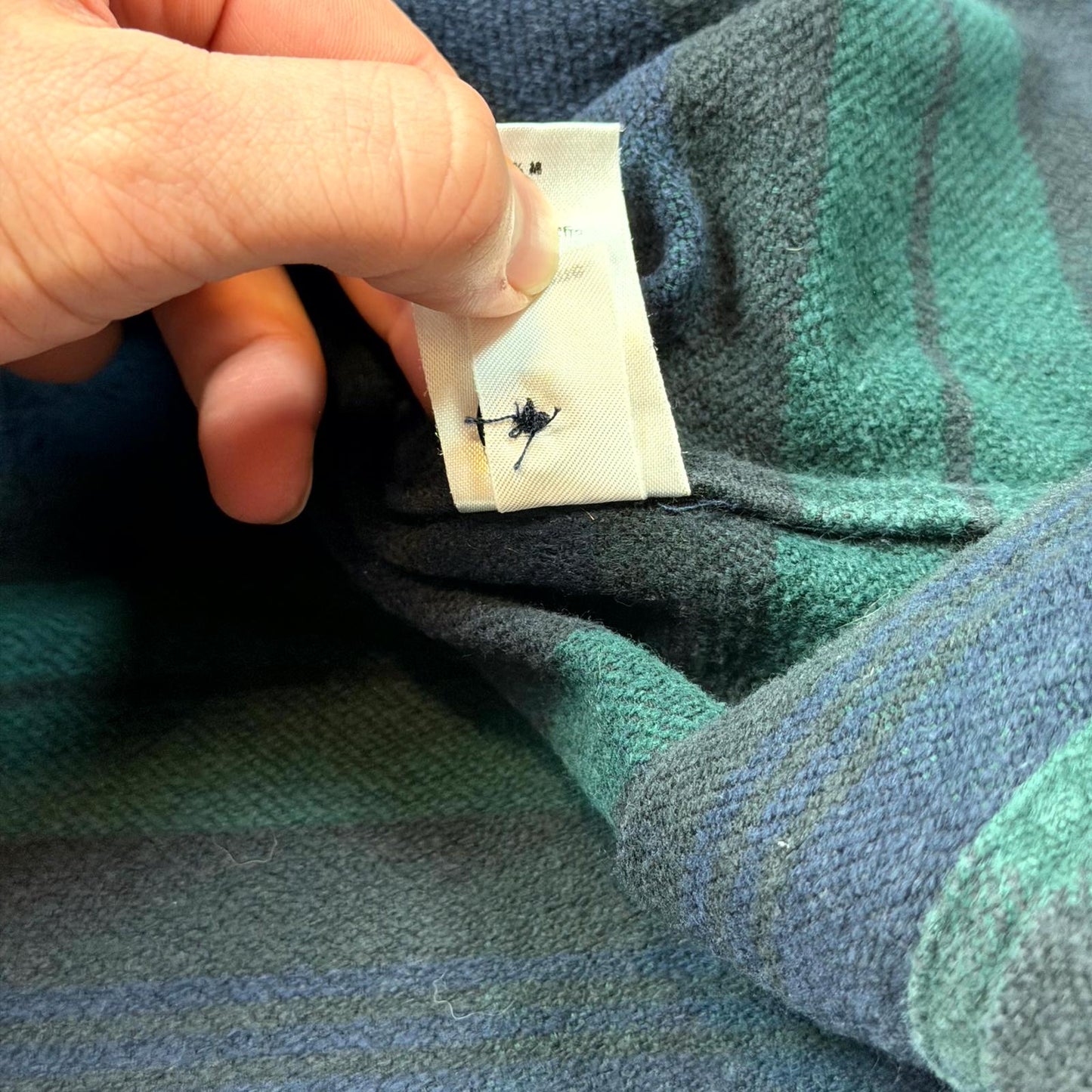 FW16 Supreme Green Plaid Hooded Quarter Zip Flannel