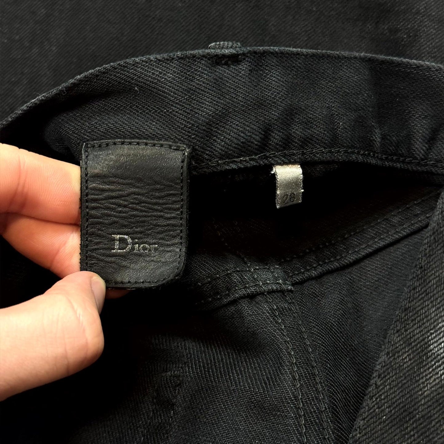 Dior Homme Black Light Wax Denim