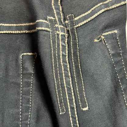 SS21 Rick Owens Black Waxed Detroit Cut Denim