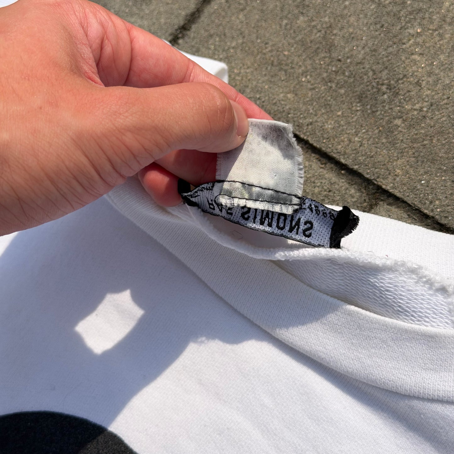 AW18 Raf Simons HMD White Longsleeve Shirt