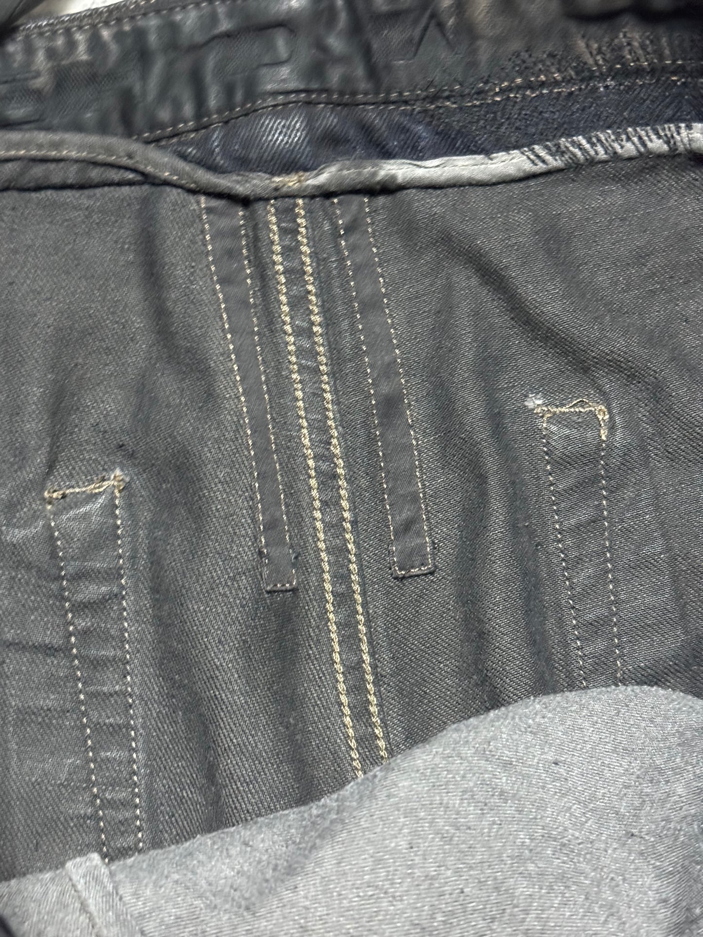 FW12 Rick Owens Hogwash Half Layer Aircut Denim