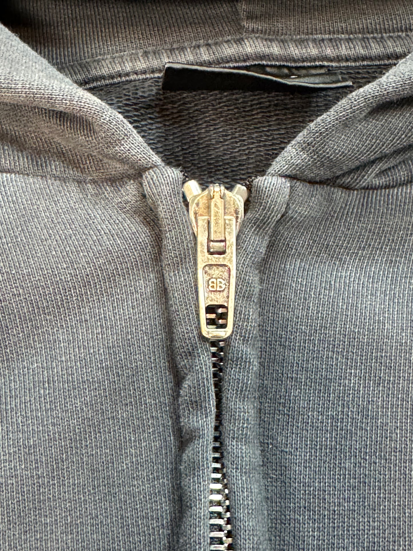 SS24 Balenciaga Black Off-Shore Zip Up Hoodie