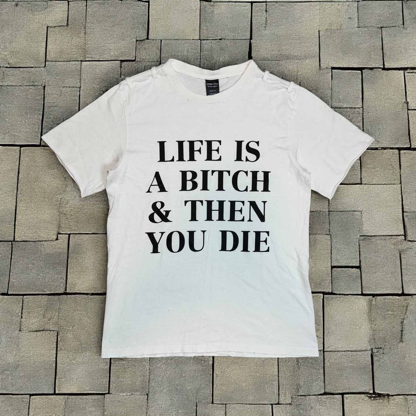 SS06 Number Nine “Life’s A Bitch” Slogan Tee