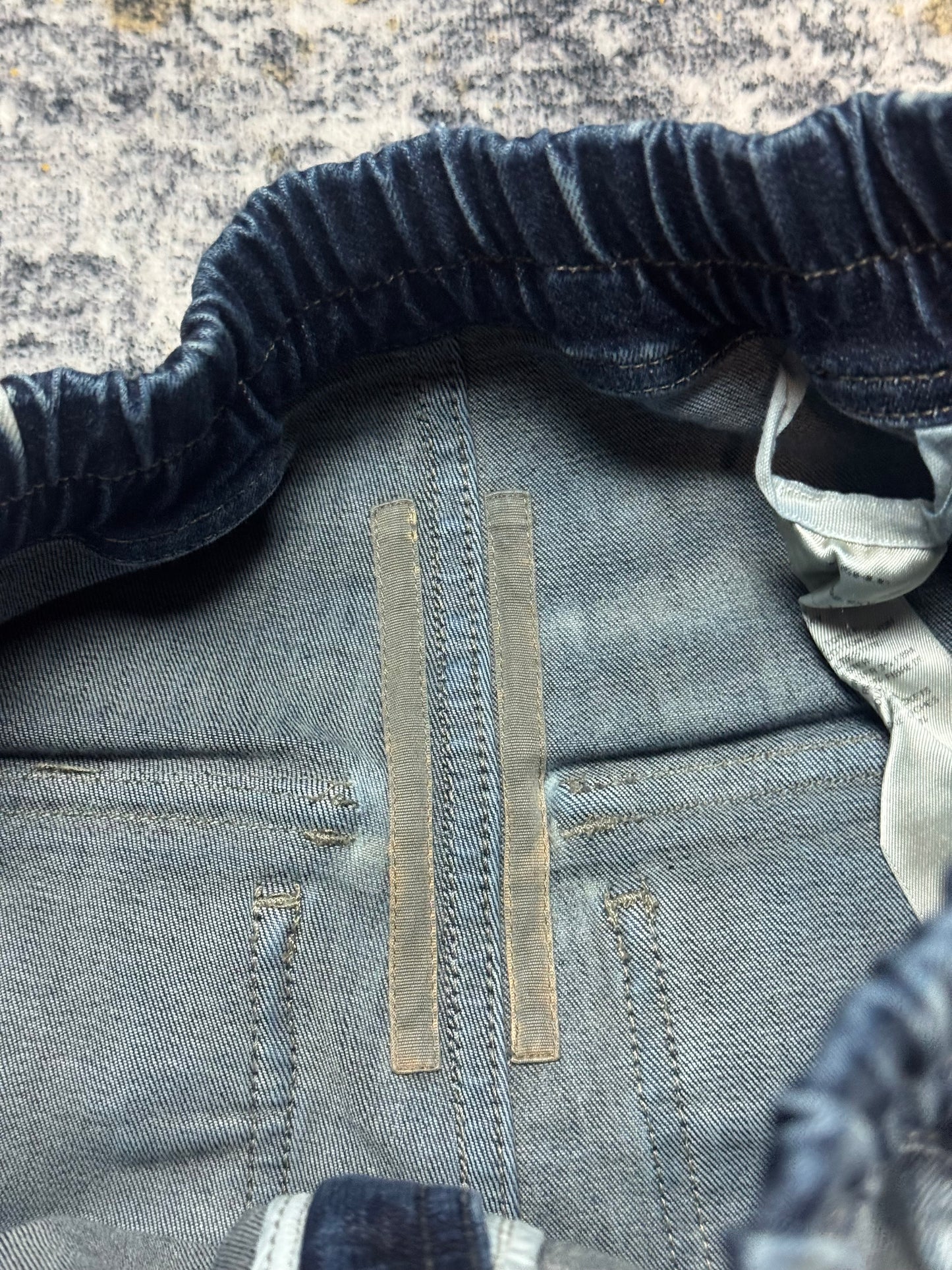 FW24 Rick Owens “Porterville” Sky Denim Double Cargo Bela’s