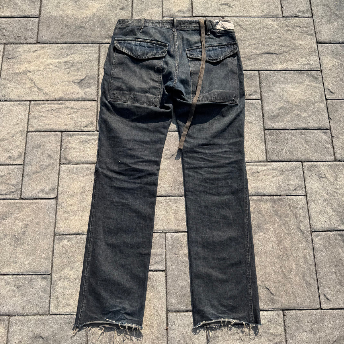 FW07 Rick Owens Dust Double Layer Aircut Denim