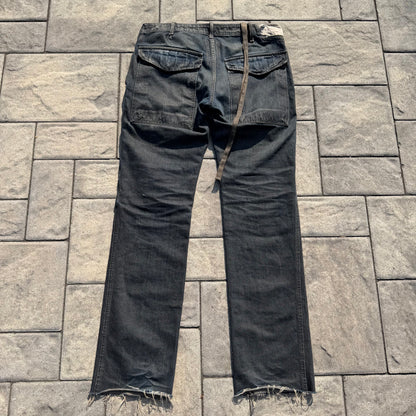 FW07 Rick Owens Dust Double Layer Aircut Denim