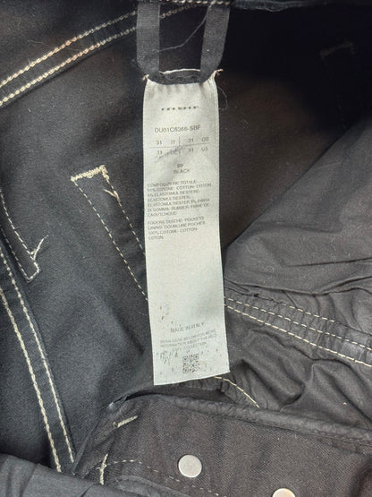 Rick Owens Waxed Detroit Cut Denim