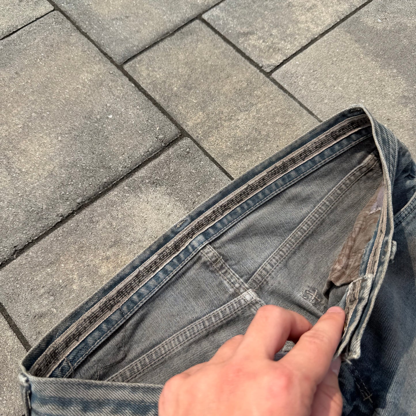 SS07 Number Nine Mudwash Pain Denim