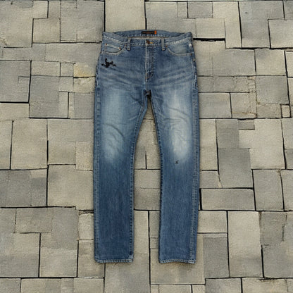 AW05 Undercover “Arts & Crafts” Skull Boro Denim