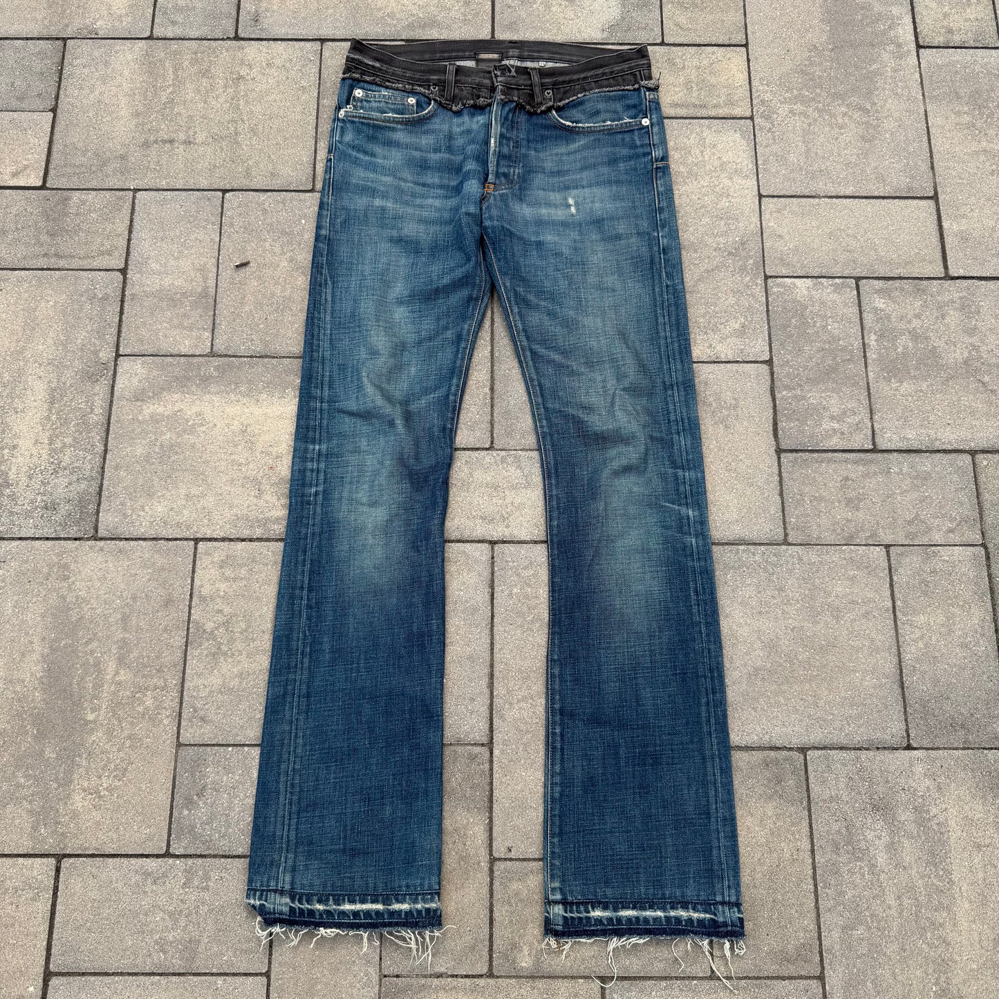 AW06 Dior Homme Bootcut Cummerbund Denim