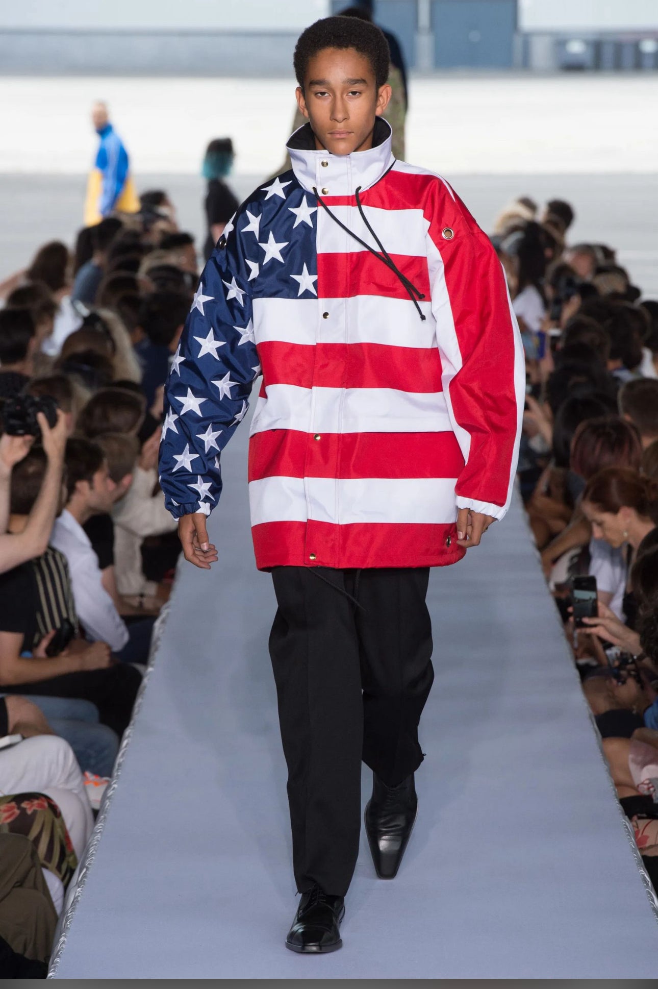 SS19 Vetements American Flag Parka