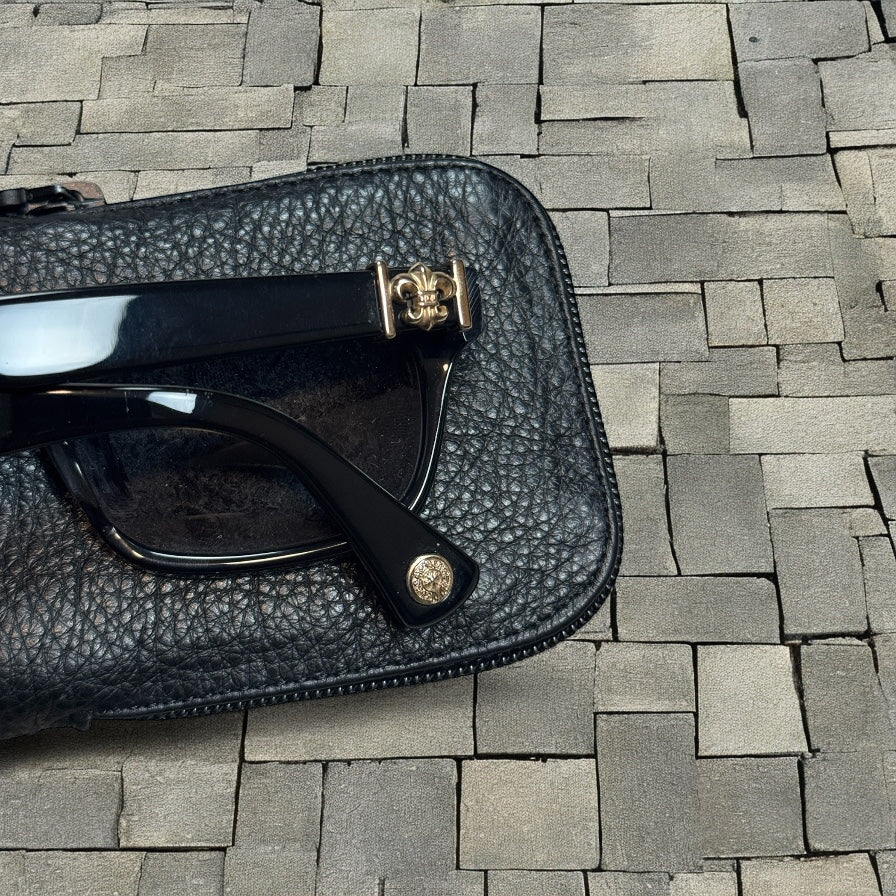 Chrome Hearts “Gittin Any?” Gold Sunglasses