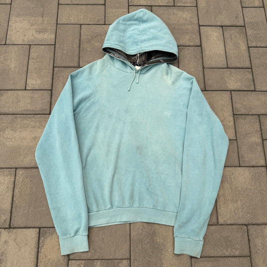 AW04 Raf Simons Seafoam Reverse Paisley Hoodie