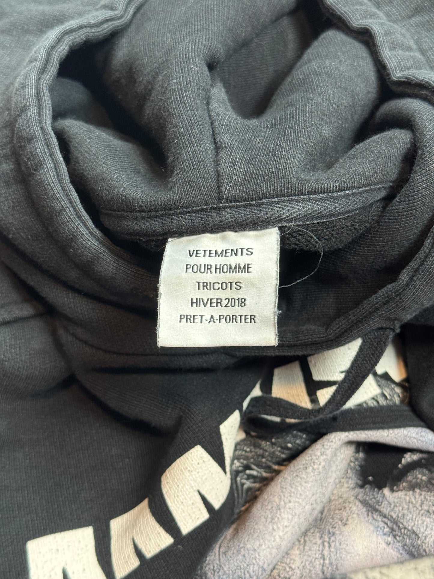 AW18 Vetements Rammstein Hoodie