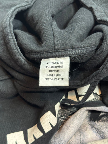 AW18 Vetements Rammstein Hoodie