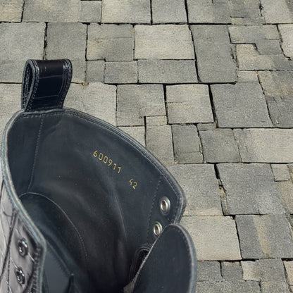 Balenciaga Crocodile Skin Strike Boots