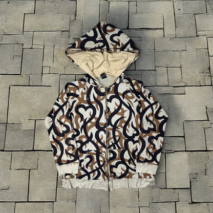 AW04 Number Nine Beige Tribal Zip