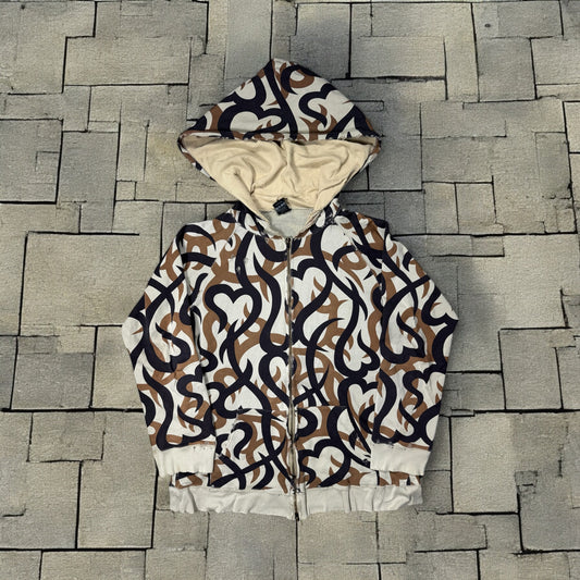 AW04 Number Nine Beige Tribal Zip