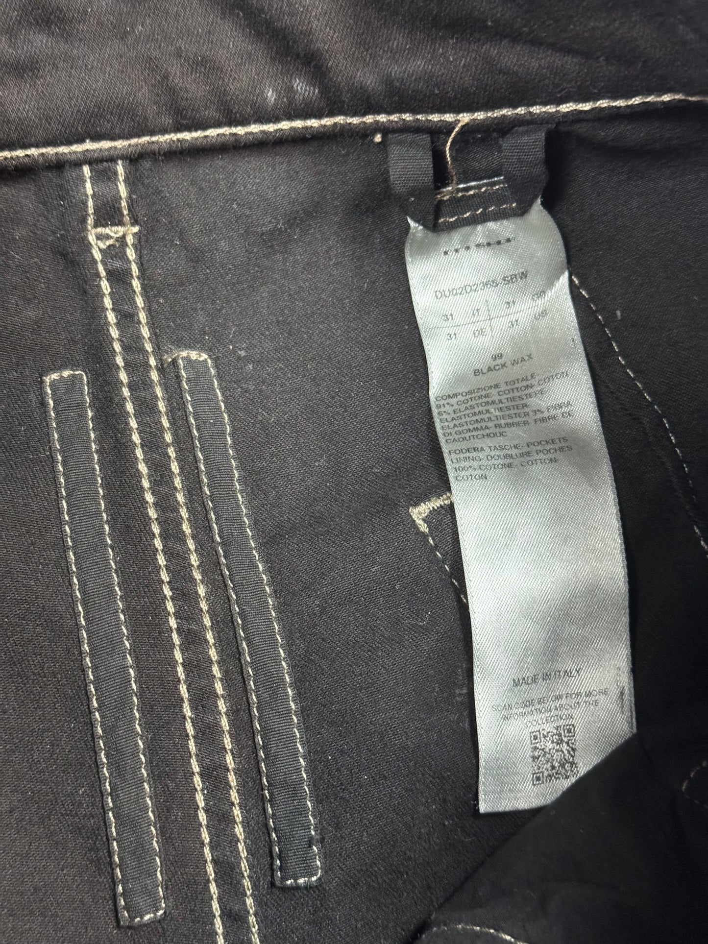 Rick Owens Waxed Bolan Denim