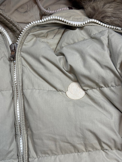 AW11 Visvim x Moncler Beige Fur Hood Puffer