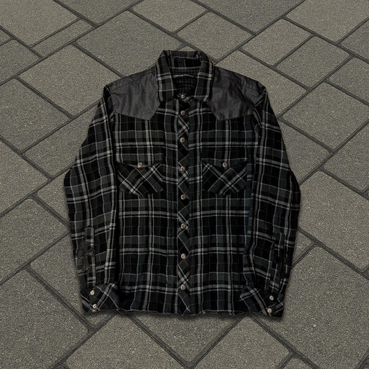 Chrome Hearts Black Celtic Cross Patch Flannel