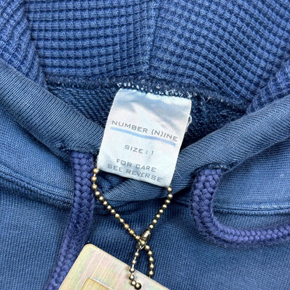 AW01 Number Nine Blue Crest Hoodie