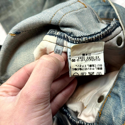 SS04 Dior Homme Dirty Bleu Clair Denim