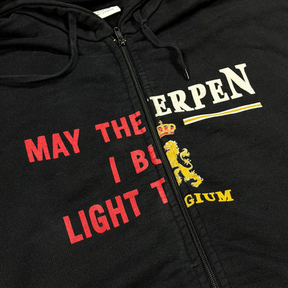 AW18 Vetements Bridges Antwerp Split Zip Hoodie