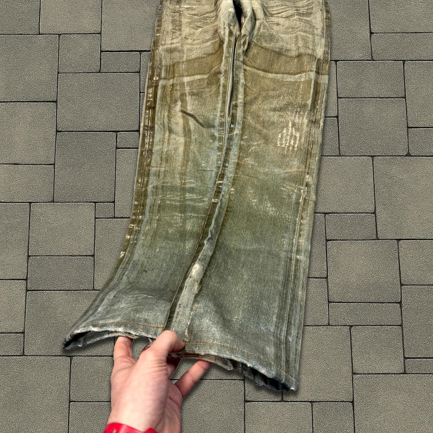 SS04 Dior Homme Waxed Bleu Clair Denim