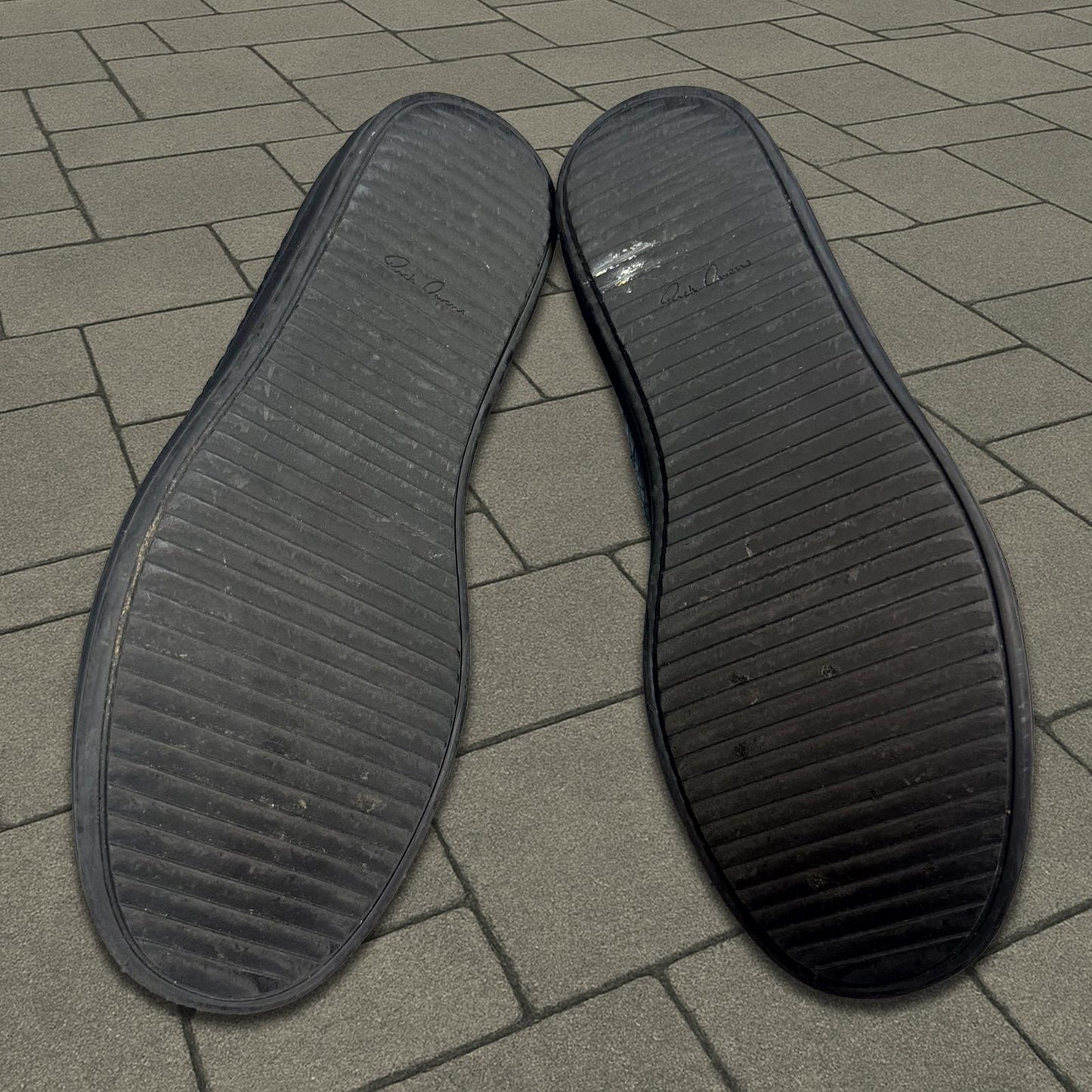 FW14 Rick Owens Python Skin Slip On Shoes