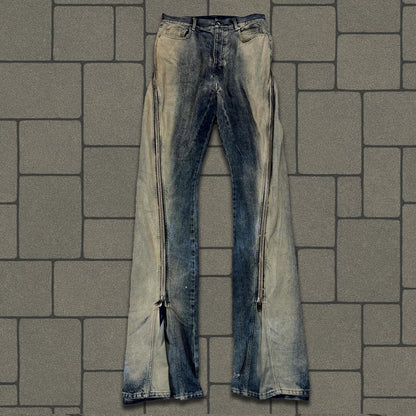 SS23 Rick Owens Mineral Pearl Bolan Banana Cut Denim