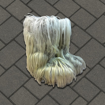 Rick Owens Moncler Acid Degrade Bigrock Fur Boots