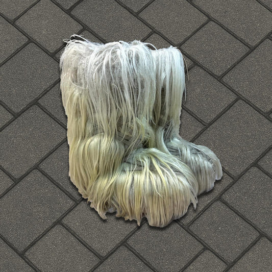 Rick Owens Moncler Acid Degrade Bigrock Fur Boots