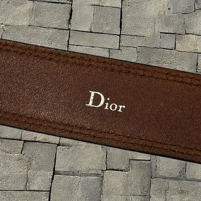 SS05 Dior Homme Brown D-Point Belt