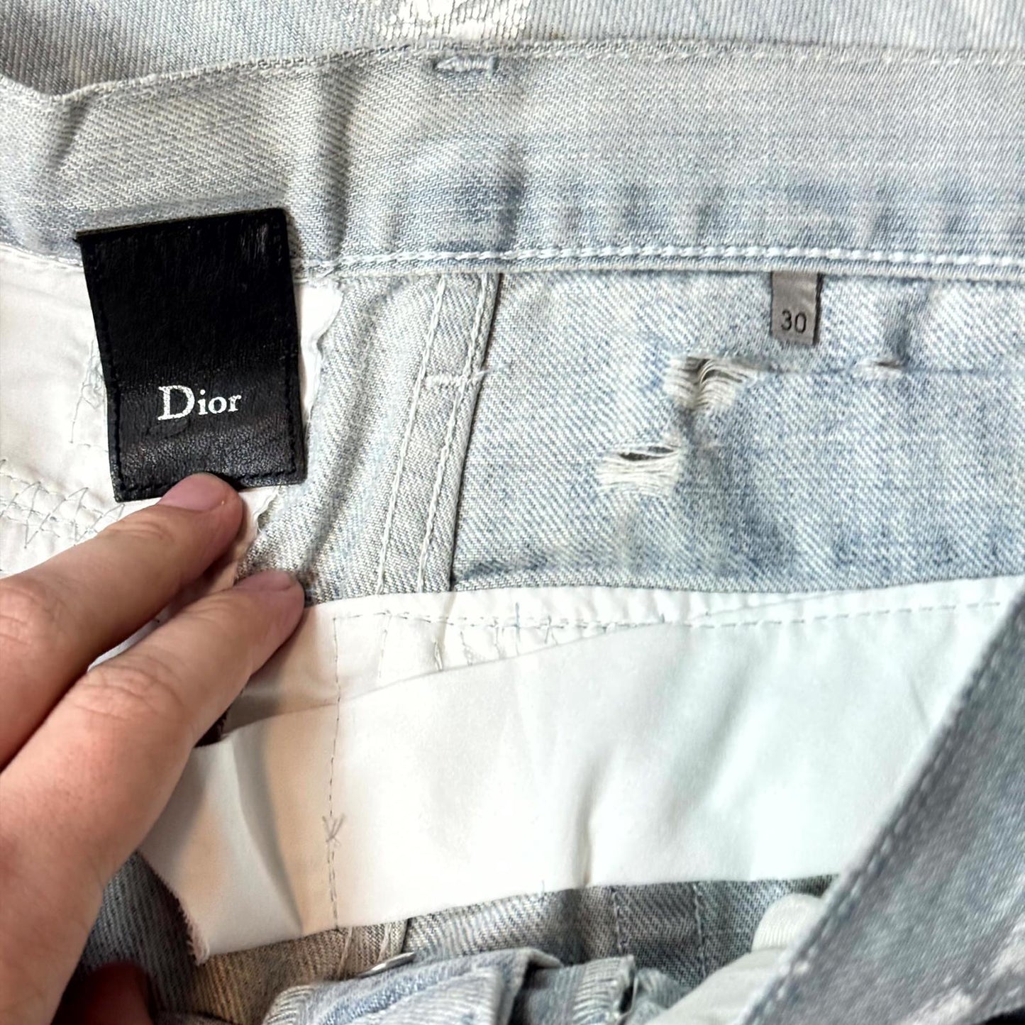 SS09 Dior Homme Paint Splatter Denim