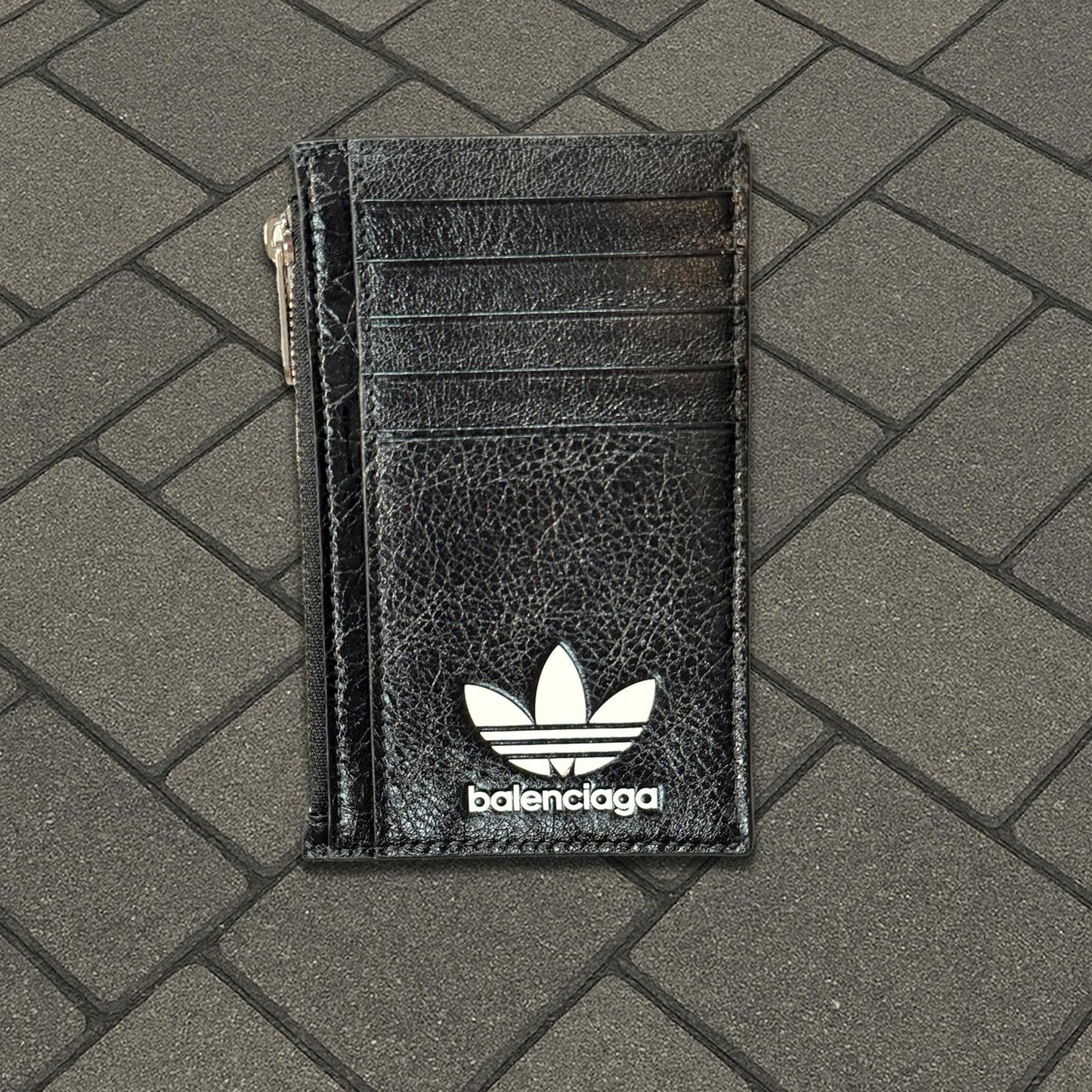 Balenciaga Adidas Trefoil Leather Cardholder