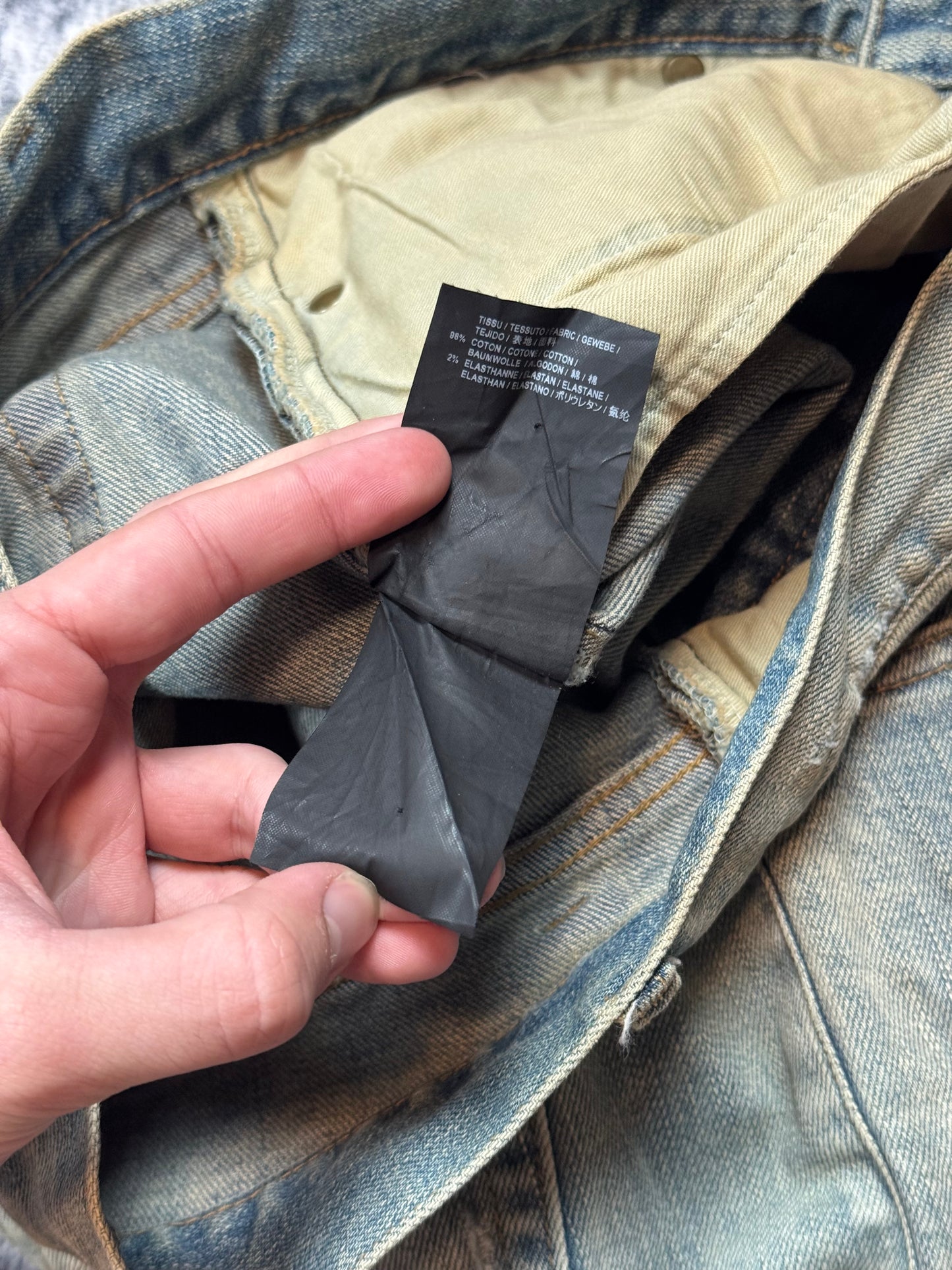 FW16 Saint Laurent Paris D02 Crash Denim