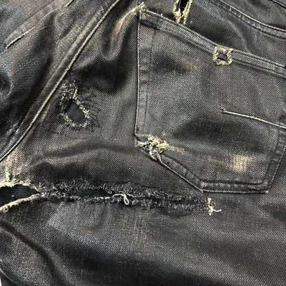 SS04 Dior Homme Waxed Strip Denim