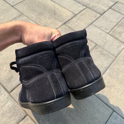Saint Laurent Paris Suede Hi Top Sneaker