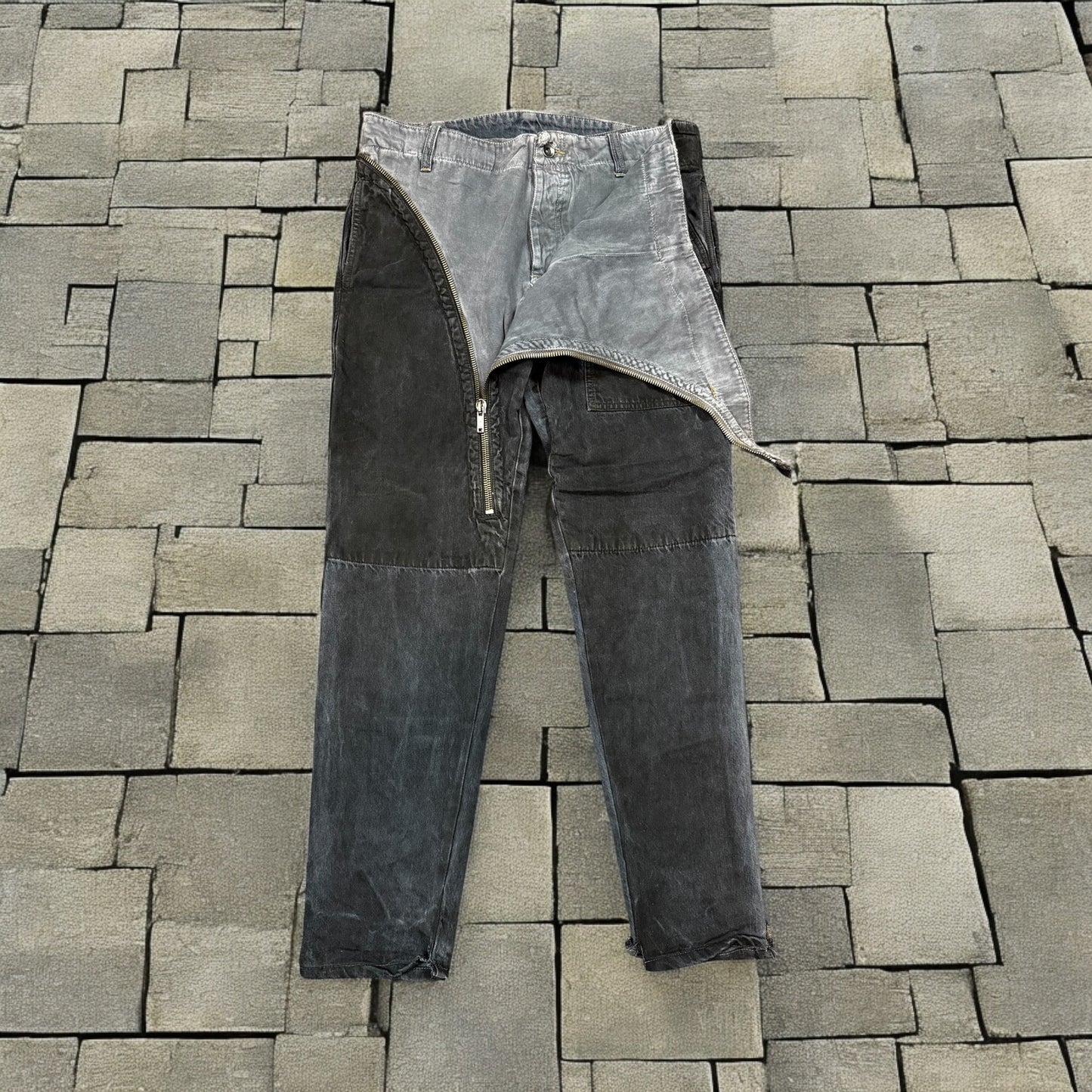 FW05 Rick Owens Double Layer Aircut Denim