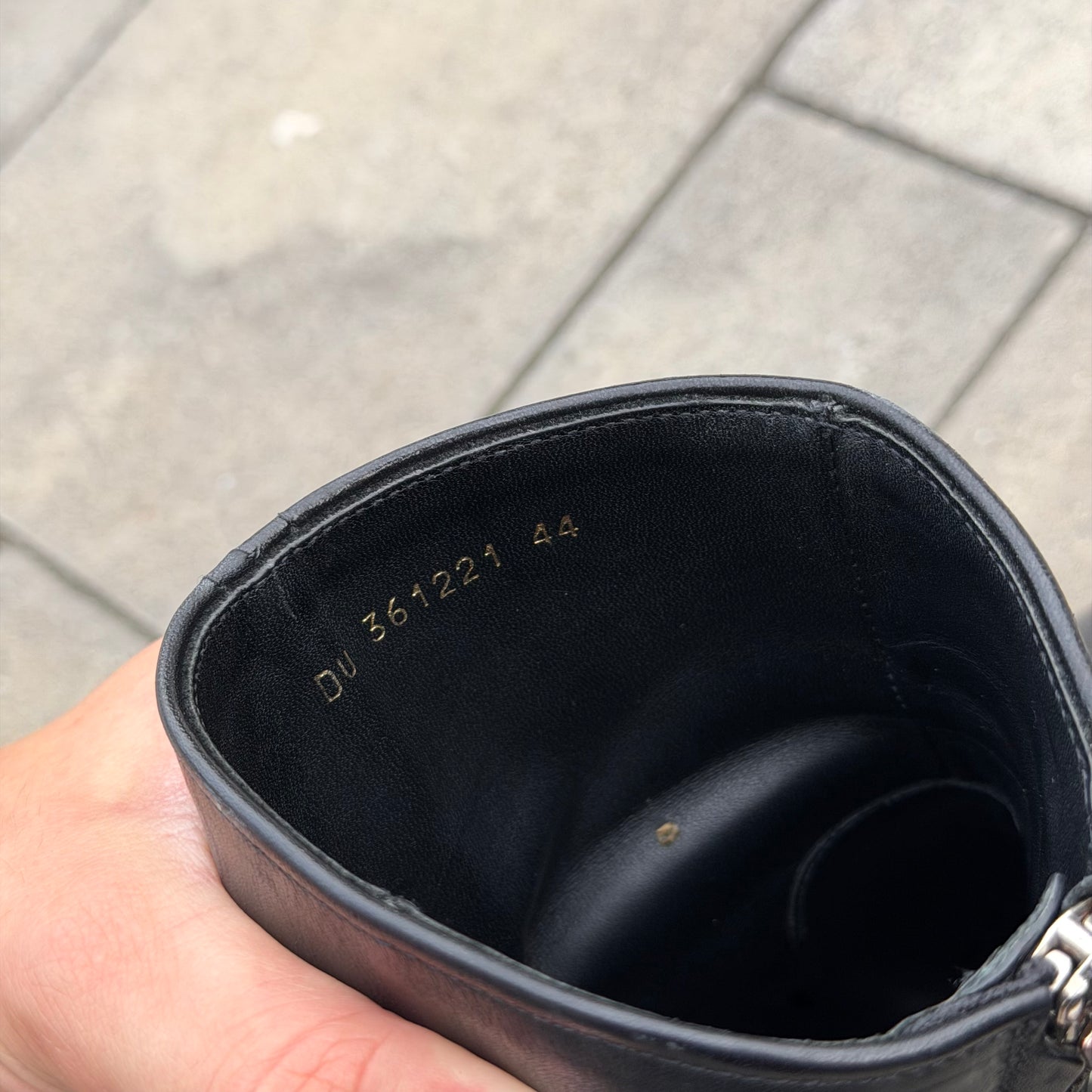 Saint Laurent Paris Black Wyatt Boot