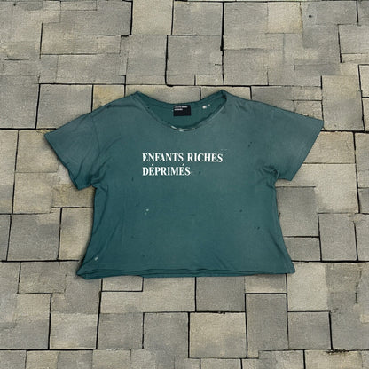 FW24 Enfants Riches Deprimes Green Washed Logo Tee